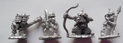 Warhammer Fantasy Battle/The Old World- 4 alte Goblins aus Metall