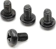 Rear License Plate Replacement Screws - Stainless Steel with Black Oxide Black