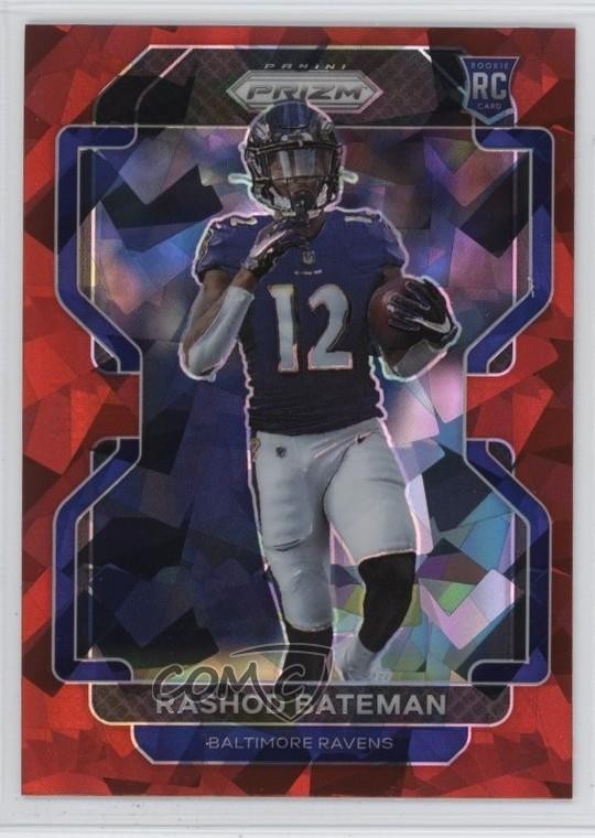 Rashod Bateman Panini Prizm #340 Red Ice