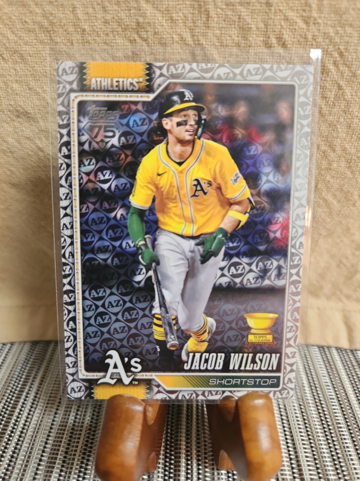 2026 Topps Series 1 Jacob Wilson Spring Training AZ Parallel Athletics #240 RC