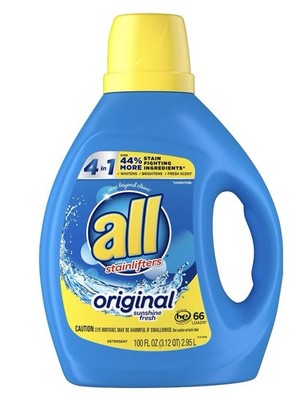 all Stainlifters 4 in 1 Sunshine Fresh 100 oz Liquid Laundry Detergent BRAND NEW