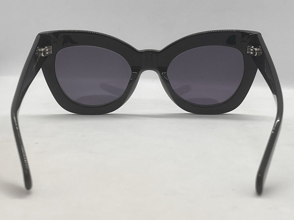Karen Walker ‘Northern Lights’ Cat-Eye Sunglasses in Black w/ Case Karen Walker Northern Lights Sunglasses Black Emerald CatEye  main image 4