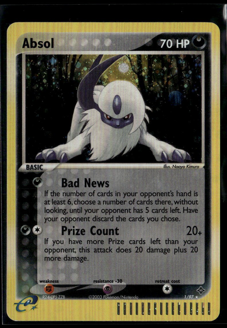 Absol 1/97 Holo Rare Dragon Pokemon Near Mint