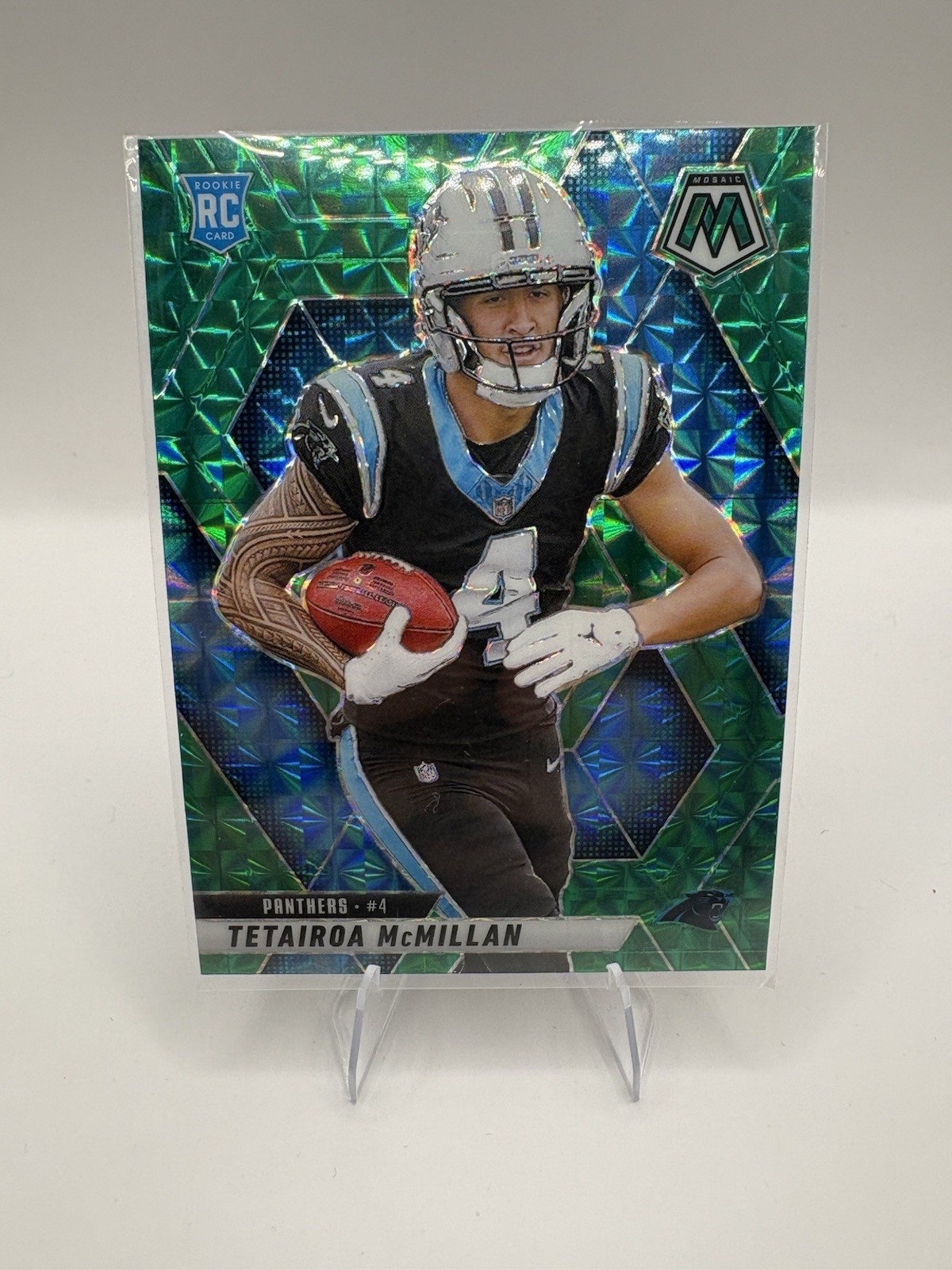 2025 Panini Mosaic -  Tetairoa McMillan #309 Green  Mosaic Prizm (RC)