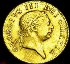 VERY RARE KING GEORGE THE III 1813 GOLD GUINEA...