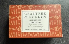 Crabtree & Evelyn GARDENERS Triple-Milled Soap Bar 7oz NIB
