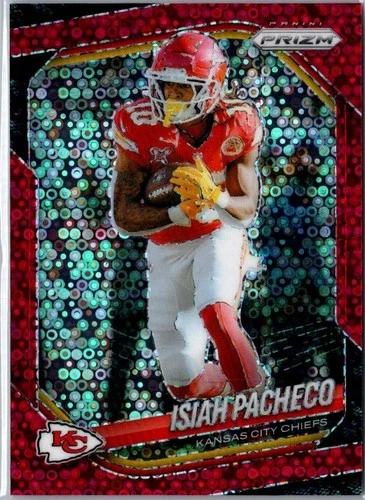 2025 Panini Prizm Football No Huddle Red Isiah Pacheco #126