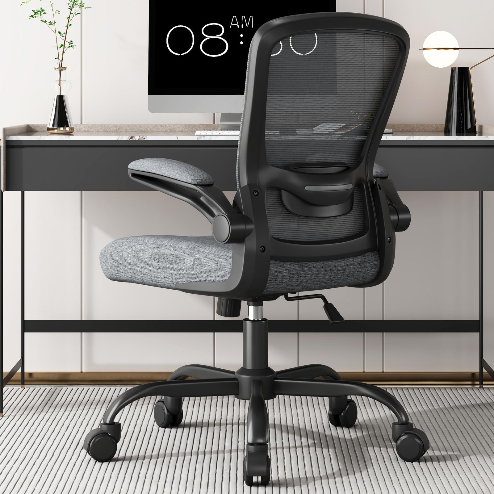 Ergonomic Office Chair with Adjustable Lumbar Support and High Back Design