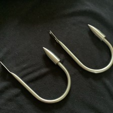 Silver Tone and bullet Curtain Holdbacks used x 2