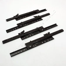 2 PAIR 14" Side Mount 80-lb Load Capacity 3/4 Extension Cabinet Drawer Slides