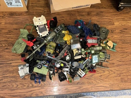 HUGE LOT Vintage GI JOE COBRA HASBRO VEHICLES/PARTS/ACCESSORIES/WEAPONS