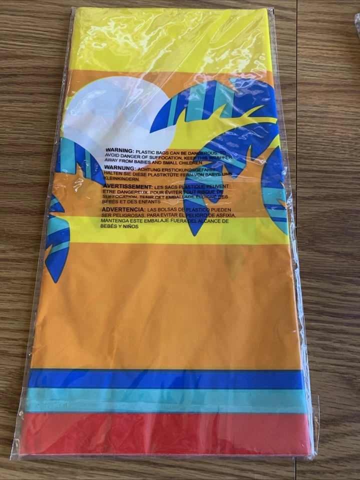 Mantel de plástico Summer Vibes Party Beach Luau Palmera 54" x 108 Foto 2 de 2