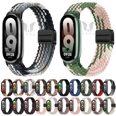 Nylon geflochtenes magnetisches Sport Uhren armband Für Xiaomi Smart Band 10 9 8