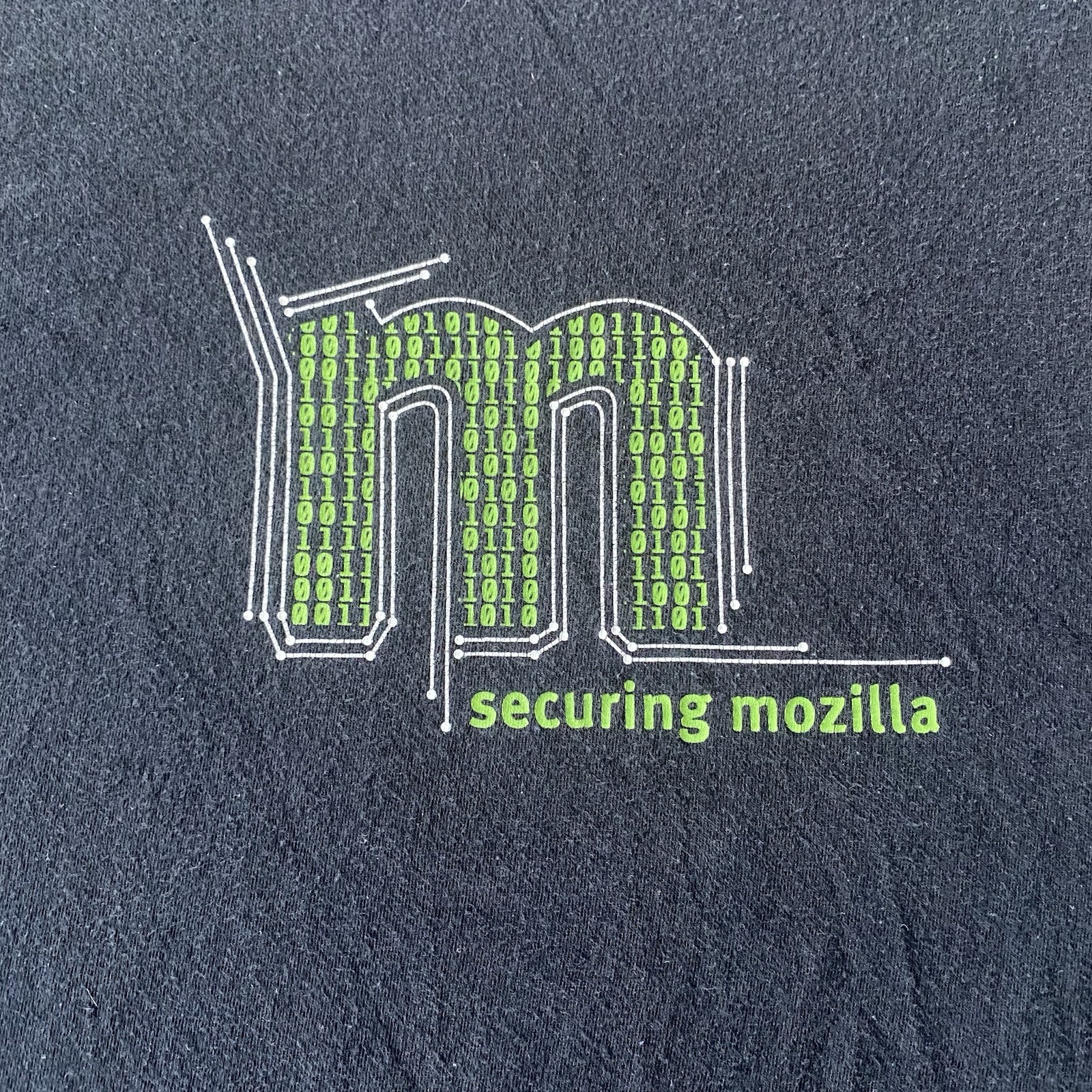 MOZILLA Firefox Binary Code  T Shirt Rare Cyber W… - image 8