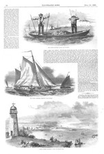 Oyster Business, Prince's Bay, N Y - Egyptian Curiosities -1853 Historical Print