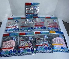 Mixed Lot Of 9 Girls Fabric Reusable Face Masks Kids Adjustable Ear Straps NEW