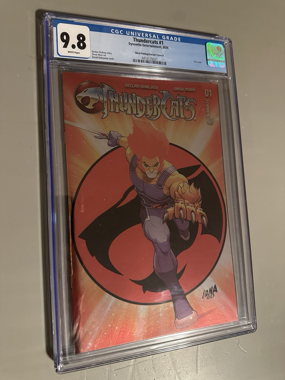 Thundercats #1 CGC 9.8 2024 Third Printing Foil Variant Cover B