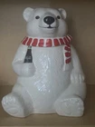 Vintage 1996 Coca Cola Holiday Polar Bear Cookie Jar - Perfect Condition