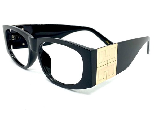 Classic Vintage Retro Style Thick Black Lensless Eye Glasses Frame Only NO Lens - Picture 4 of 6