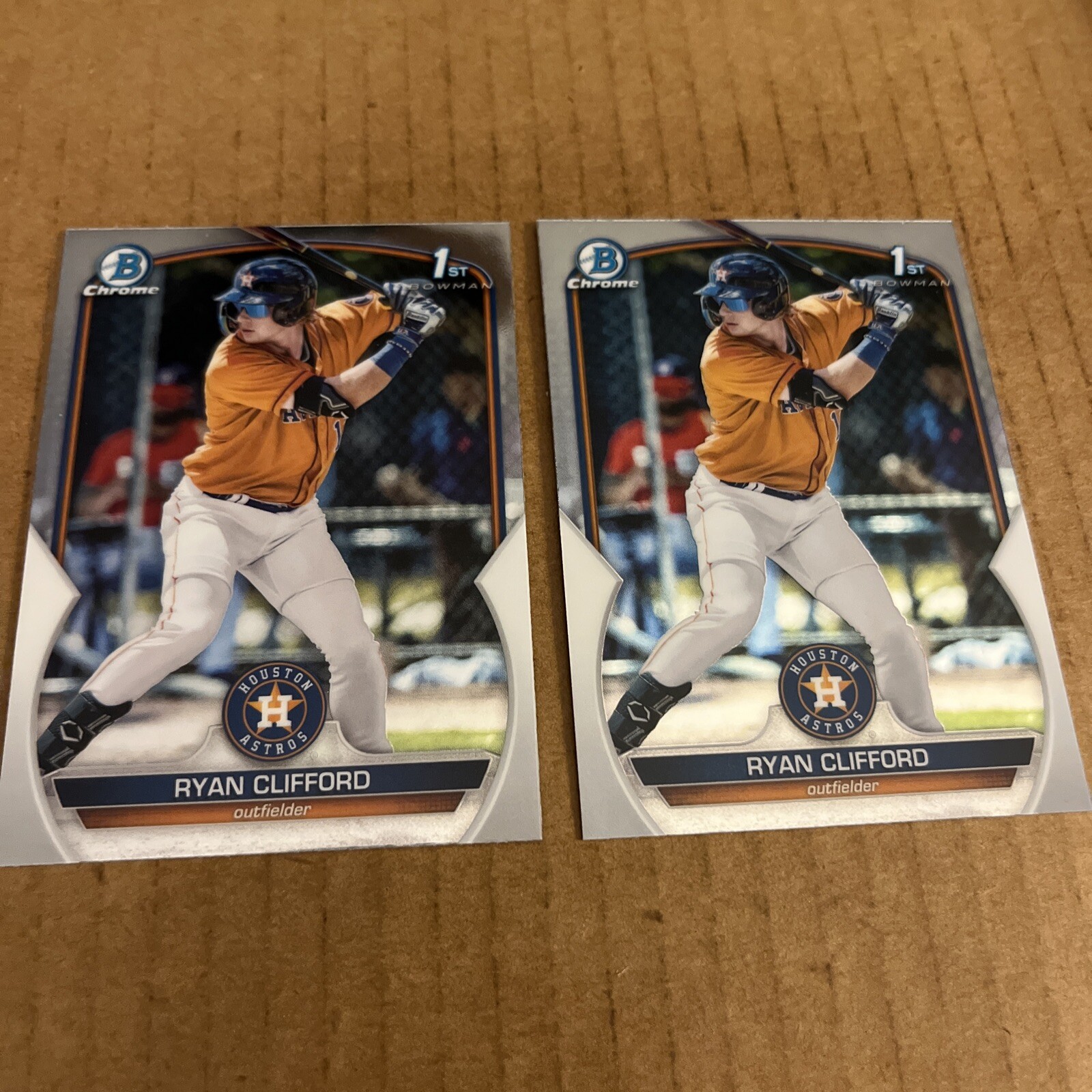 2023 Bowman Chrome 1st Ryan Clifford RC #BCP-10 Astros Baseball Cards (e8)