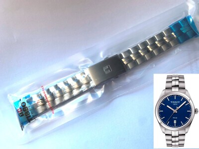 Original Tissot 20mm PR 100 ⌀39mm s/steel band bracelet strap
