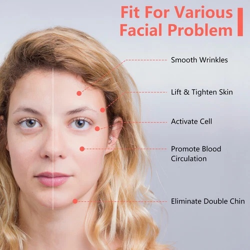 Electric V Face Lifting Device Photon Therapy Double Chin Remove Cheek Lift Belt - Picture 5 of 9