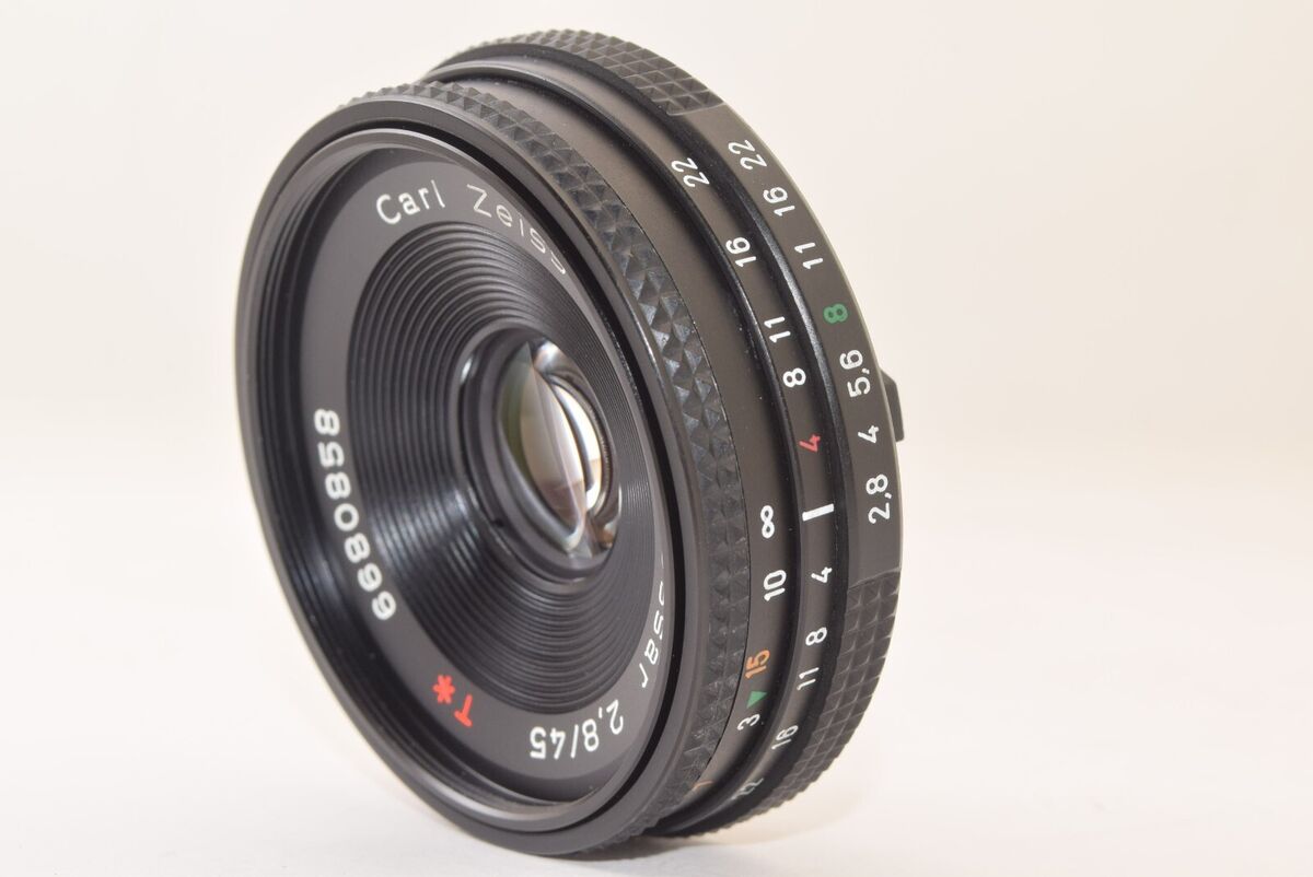 CONTAX Carl Zeiss Tessar T* 45mm F/2.8 AEJ Pancake Lens C/Y CONTAX Carl Zeiss Tessar T* 45mm F/2.8 AEJ Pancake Lens C/Y