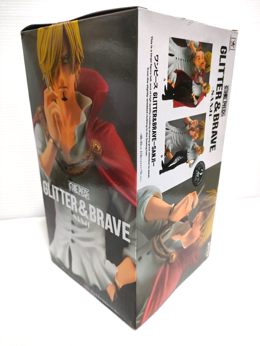 One Piece Glitters & Brave SANJI Banpresto Figure Red mantle