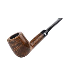 Handmade Briar Pipe 9mm Filter Straight Acrylic Stem Wooden Tobacco Smoking Pipe