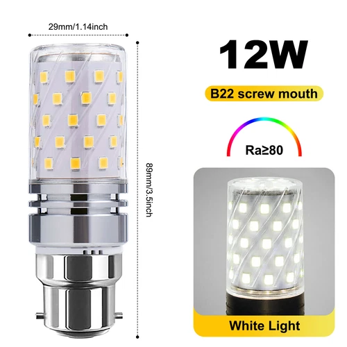 LED Corn Bulb E27 E14 B22 E12 B15 E17 12/16W 2835 60/80SMD Globe Lamp Spot Light - Picture 23 of 63