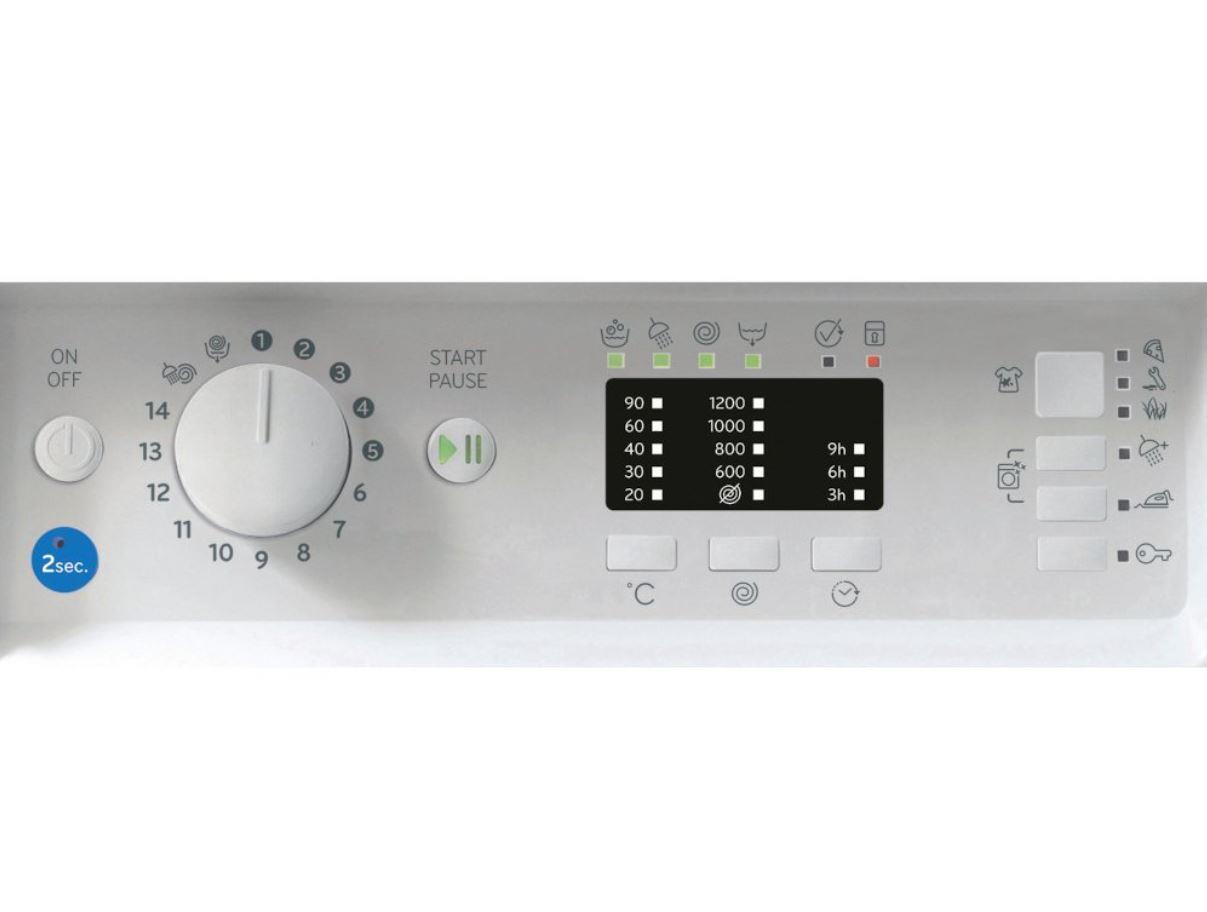 Indesit BI WMIL 71252 UK N Front Loadin1200 Spin 7kg Integrated Washing Machine eBay