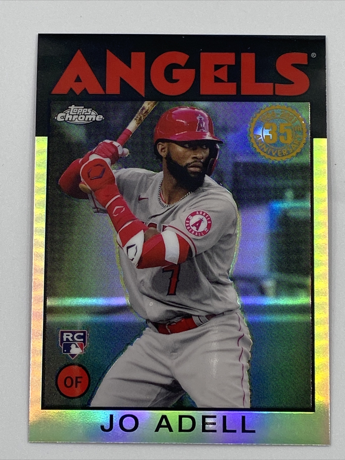 Jo Adell 2021 Topps Chrome #86BC-11 Rookie Refractor LA Angels OF