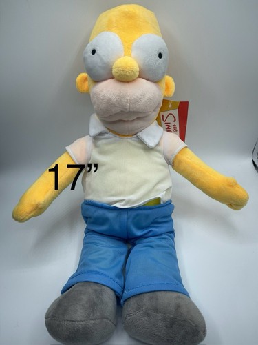 Homer Simpson 17” Plush “The Simpsons” 1999 The Fox Yellow Character Plush W Tag