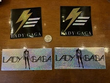 Lady Gaga Changing the World  Sticker  ( Lot of 4 )) +￼ Free flag sticker