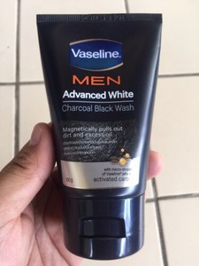 black charcoal face wash