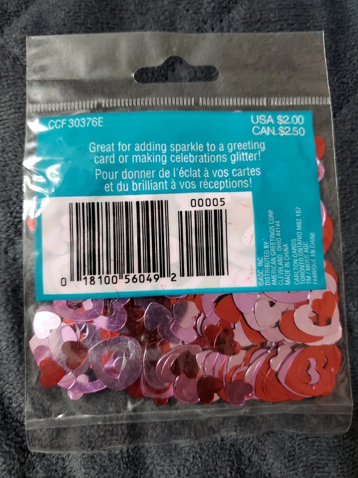 7oz+ Corazón Confeti Lámina Metálica Amor Cumpleaños San Valentín Decoración de Mesa Foto 3 de 4