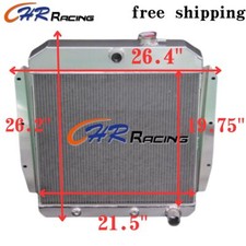 Aluminum Radiator for 1955-1959 Chevy Pickup Truck Apache Chevrolet Trucks 56 57