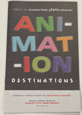 ANI-MAT-ION Destinations Activity Booklet Loot Crate