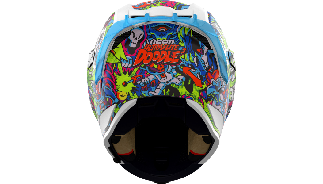 NEW! 2025 ICON ULTRAFLITE MIPS DOODLE 3 FULL FACE HELMET - PICK