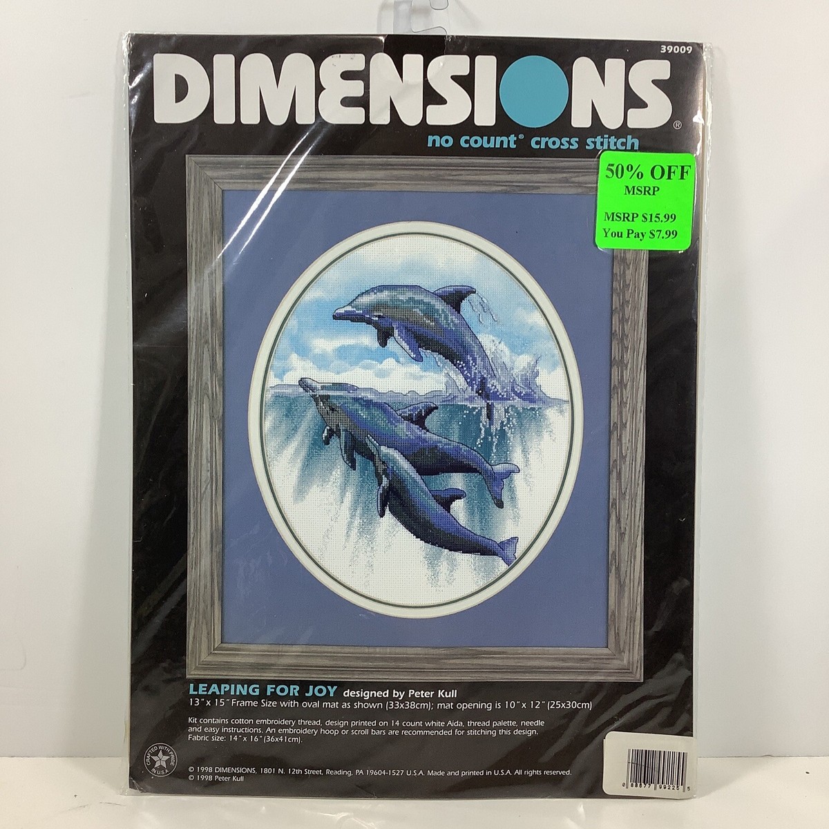 Dimensions no count Cross Stitch Peter Kull “Leaping for Joy” # 39009 | eBay