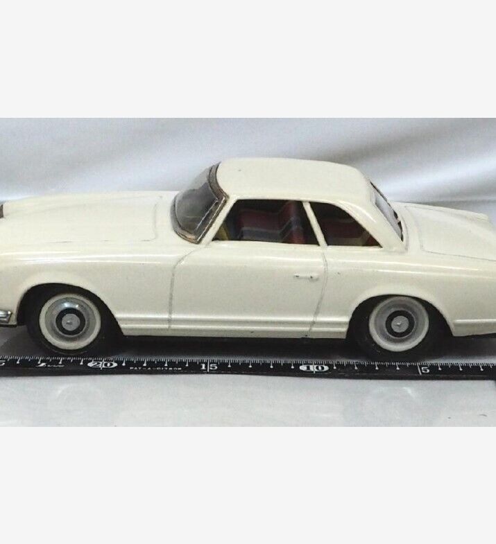 Asahi Toys Mercedes Benz 230Sl White Tin Toy Car F/S FEDEX Asahi Toys Mercedes Benz 230Sl White Tin Toy Car F/S FEDEX