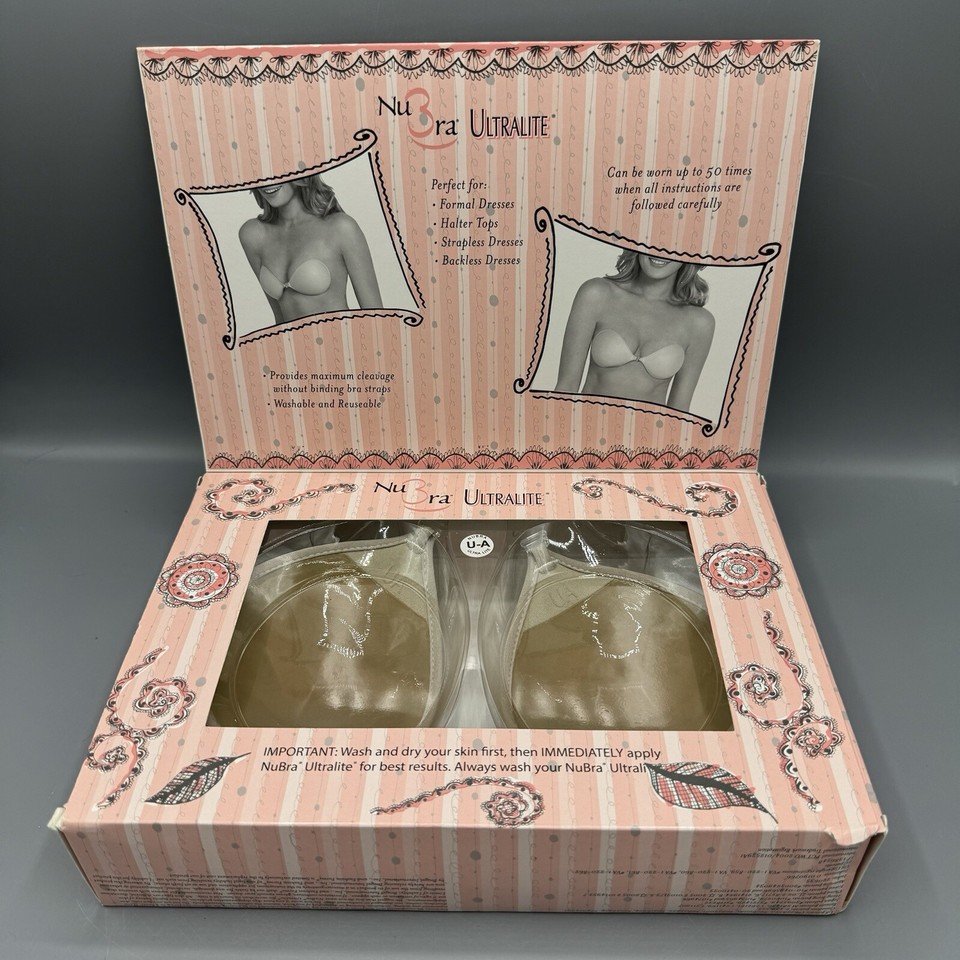 Fashion Forms NuBra Ultralite Backless A Cup Bra Nude Brand New In