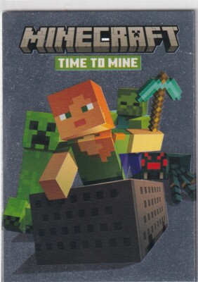 Panini Minecraft Time to Mine Trading Cards Karte Nr. 1 Time to Mine Card