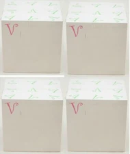 2400 Post-It SHEETS Notepad The Letter V White Sticky Notes 3" Square Office NEW