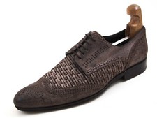 Dolce & Gabbana D&G Brogues Brown Antiqued Suede Mens Size EU 40.5 US 7.5