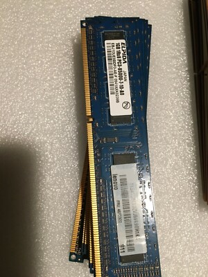 4GB desktop PC3-8500, 4 x 1GB, 1R x 8 ram, samsung/Nanya/hynix/Elpida, US seller