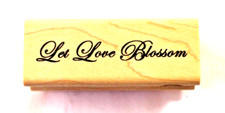Let Love Blossom 2.5" Rubber Stamp 95190K Inkadinkado