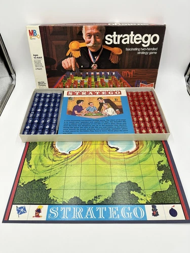 Vintage 1977 Milton Bradley Stratego Board Game - 100% Complete