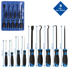 Brilliant by KS TOOLS Schaber-Haken-Werkzeug-Satz, 9-tlg