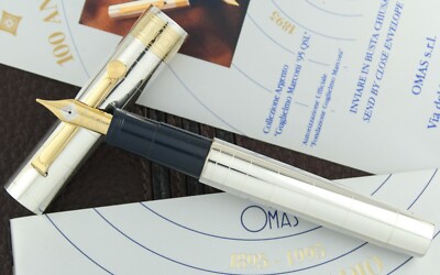 Omas Guglielmo Marconi Silver & Vermeil Fountain Pen #1335/2800